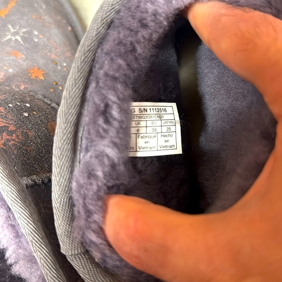 Ugg Womens Gray Classic Zodiac Mini Boots Size 8 - Picture 6 of 6